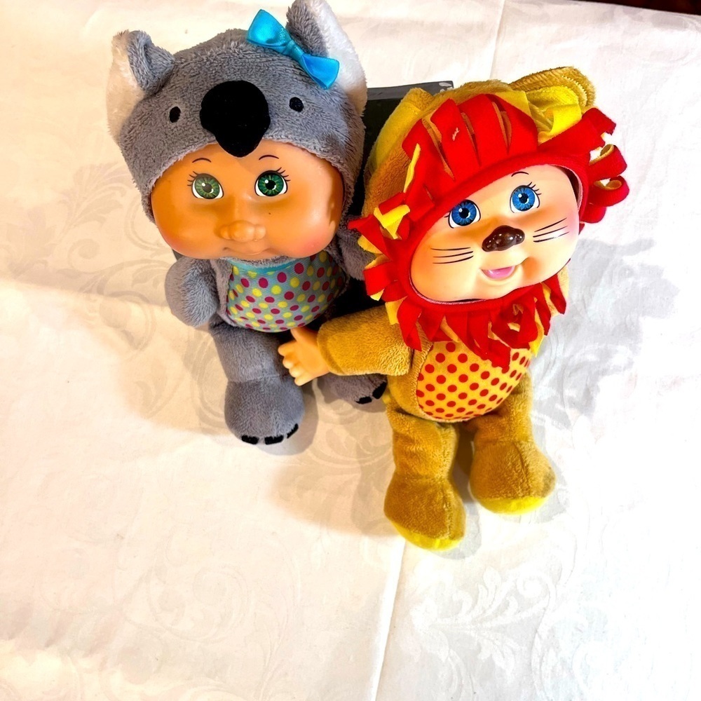 Cabbage Parch Kids Zoo Friends Collectible Cuties Libby Koala& Austin Lion
